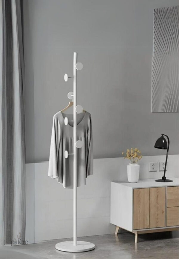 floor-to-floor-bedroom-light-luxury-rock-plate-base-metal-ogbdwq-1 Porte manteau design champignon blanc sur base blanche
