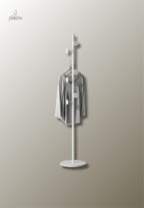 Porte manteau sur pied blanc au design champignon