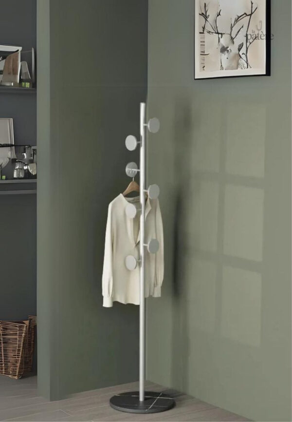 floor-to-floor-bedroom-light-luxury-rock-plate-base-metal-ogbdxe-1 Porte manteau sur pied design champignon blanc base noire