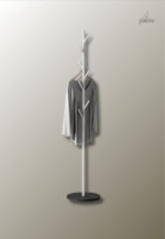 Porte manteau design en forme d'arbre sur socle noir