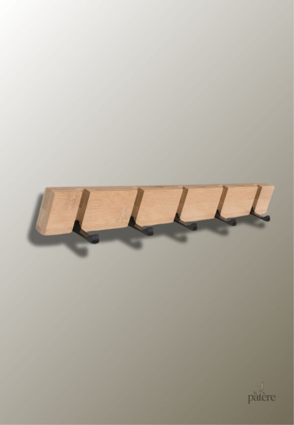 foldable-bamboo-wall-mounting-clothes-hooks-household-clo-7nn5ql-1 Porte manteau mural design en bambou élégant