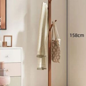 Porte manteau sur pied perroquet croisé brun élégant