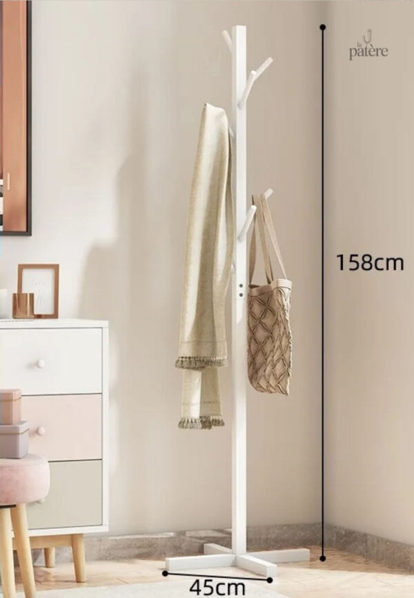 Porte manteau sur pied perroquet blanc