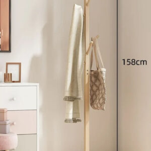 Porte manteau sur pied perroquet en bois clair