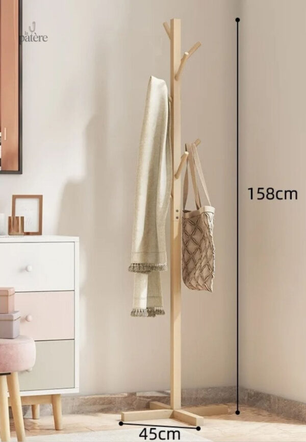 hanger-floor-coffee-tables-standing-coat-rack-headboards-uuil5m-1 Porte manteau sur pied perroquet en bois clair