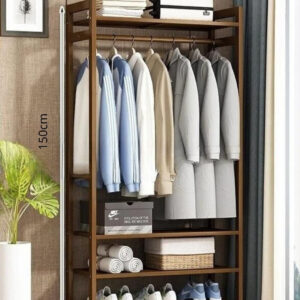 Meuble porte-manteau en bois aéré 70 pour chaussures