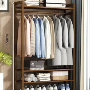 Meuble porte-manteau et chaussures en bois Aéré 90