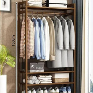 Meuble porte-manteau en bois aéré 80 cm