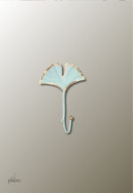 Patère porte manteau Feuille Large Bleue design moderne
