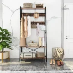 Porte manteau sur pied noir design moderne