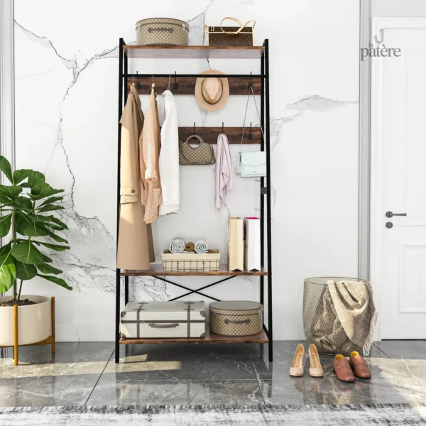 Porte manteau sur pied noir design moderne