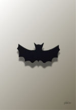 Porte manteau enfant Chauve-Souris Noire