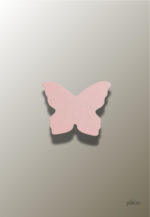 Porte manteau enfant Papillon Rose