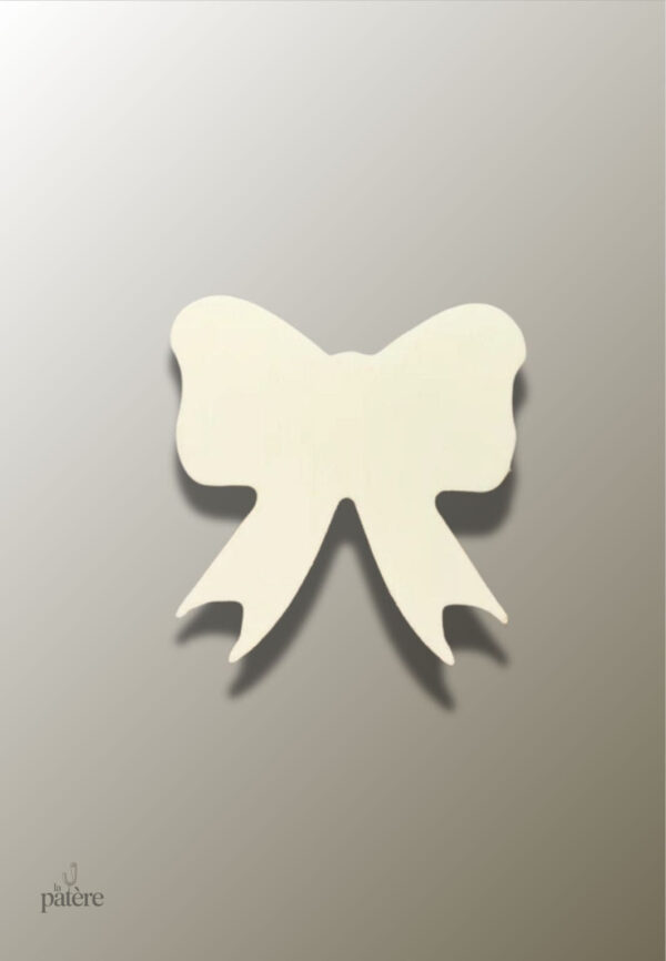 Porte manteau enfant nœud papillon blanc