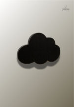 Porte manteau enfant nuage noir design moderne
