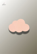 Porte manteau enfant nuage rose