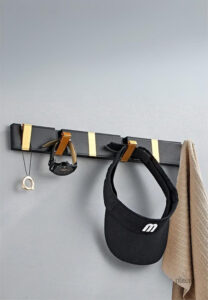 Porte manteau design moderne en métal avec 8 crochets pratiques