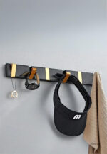 Porte manteau moderne en métal, 5 crochets pour rangement pratique