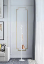 Porte manteau design champignon blanc sur pied