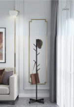 Porte manteau sur pied design arbre noir
