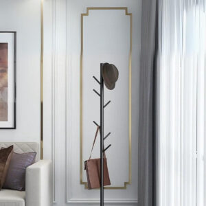 Porte manteau sur pied design arbre noir