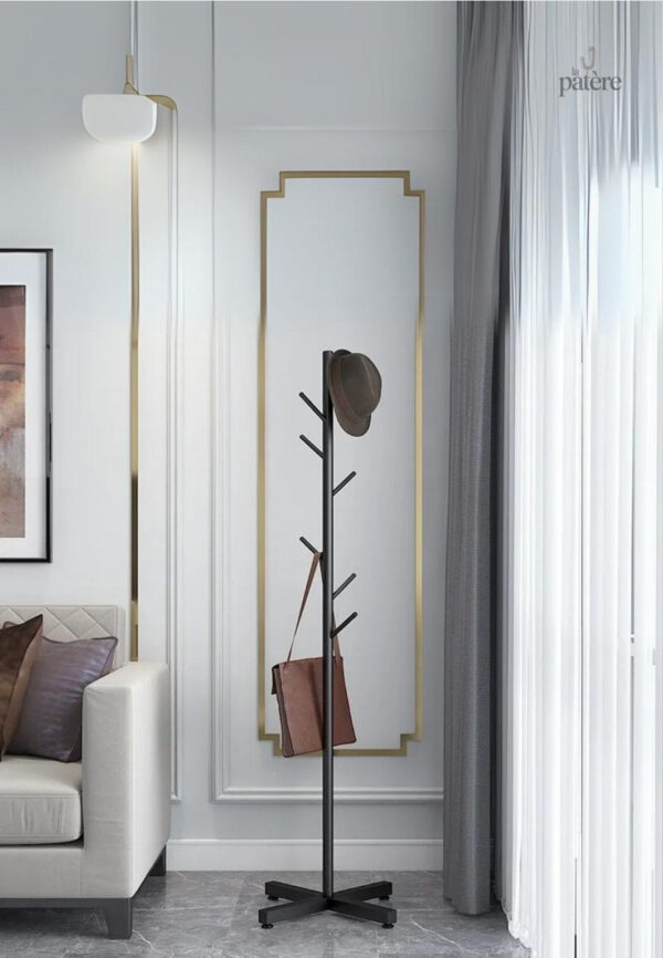luxury-coat-rack-floor-standing-clothes-hanger-8-hooks-mu-4vdxs8-1 Porte manteau sur pied design arbre noir
