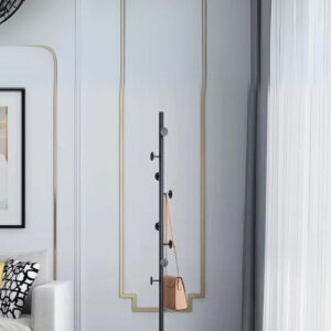 Porte manteau design champignon noir sur base noire