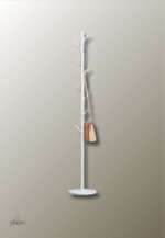 Porte manteau sur pied avec base blanche