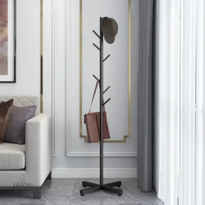 Support à vêtements arbre noir moderne et fonctionnel