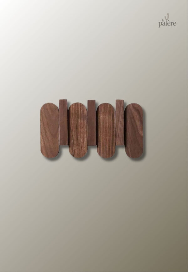 luxury-wall-coat-rack-walnut-wood-clothes-dress-hanger-ho-q2auli-1 Porte manteau mural design en bois avec 3 crochets ronds
