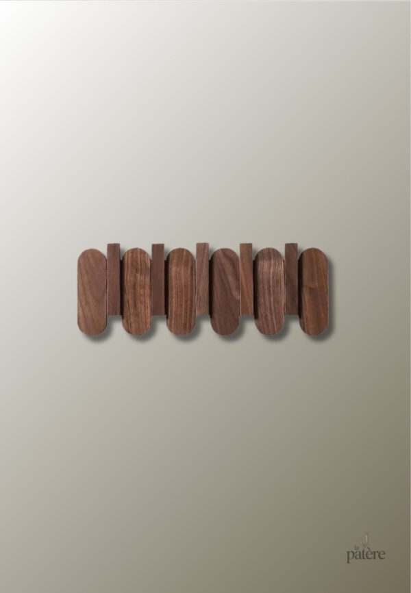 luxury-wall-coat-rack-walnut-wood-clothes-dress-hanger-ho-qh4k8j-1 Porte manteau mural en bois avec 5 crochets ronds