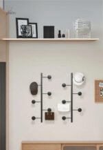 Porte manteau vertical noir, élégant et pratique pour tout espace