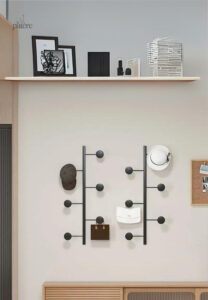 Porte manteau vertical noir, élégant et pratique pour tout espace