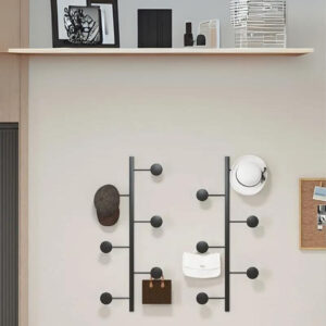 Porte manteau vertical noir, élégant et pratique pour tout espace