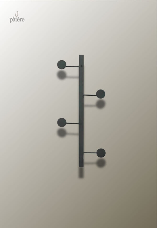 metal-iron-art-coat-racks-hanging-creativity-entrance-por-6y610q-1 Porte manteau mural design noir avec 4 crochets