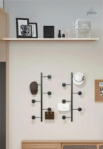 Porte manteau vertical noir pour un espace élégant et organisé