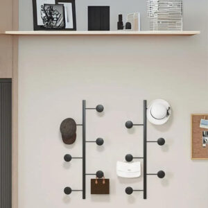 Porte manteau vertical noir pour un espace élégant et organisé