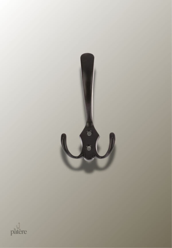 modern-3-2-hooks-coat-hook-wall-mounted-robe-clothes-rack-9raqs6-1 Patère porte manteau triple crochet noir