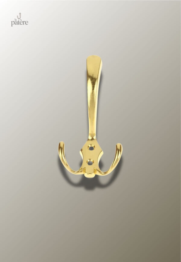 modern-3-2-hooks-coat-hook-wall-mounted-robe-clothes-rack-9raqs8-1 Patère porte manteau triple crochet doré élégant