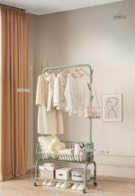 Meuble porte manteau et chaussures Panier Vert