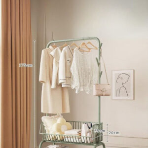 Meuble porte manteau et chaussures Panier Vert