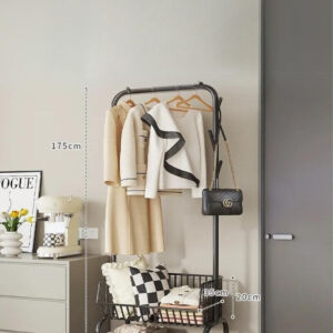Meuble porte manteau et chaussures noir