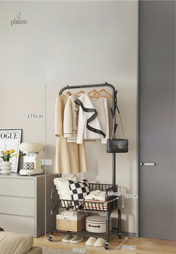 movable-clothes-rack-floor-hanger-stand-storage-wardrobe-jiqyek-1 Meuble porte manteau et chaussures noir
