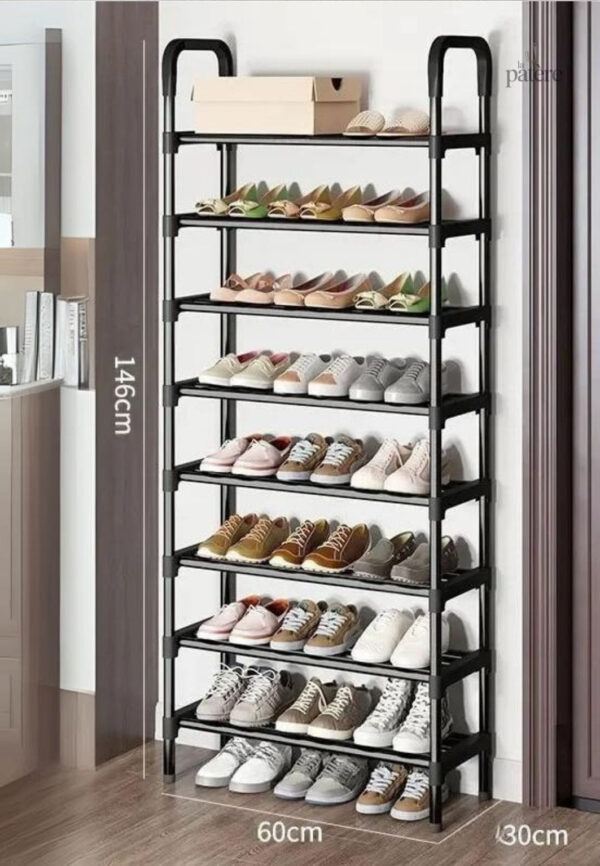 multilaye-metal-shoe-rack-organizer-5-tier-shoes-organize-uptty9-1 Meuble porte-manteau et chaussures 8 étagères