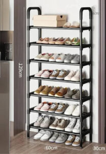 Meuble porte-manteau avec 7 étagères pour chaussures