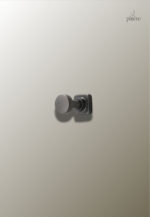 Porte manteau mural gris simple point