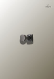 Porte manteau mural gris simple point
