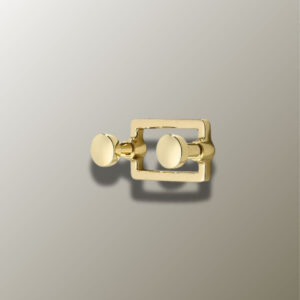 Porte manteau mural double point brillant en design contemporain