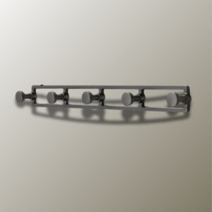 Porte manteau mural gris Cinq point design moderne