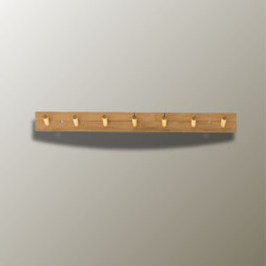 Porte manteau mural en bois avec 7 picots pratiques
